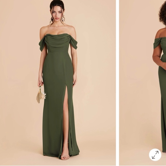 Birdy Grey Dresses & Skirts - Birdy Grey Strapless Olive Green Dress